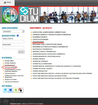 Home page studium
