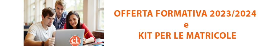 Offerta formativa e kit per le matricole