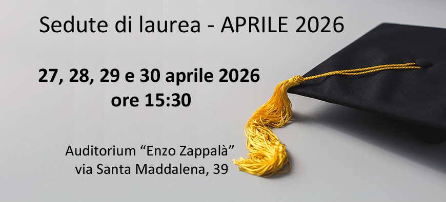 Sedute di laurea Aprile 2026